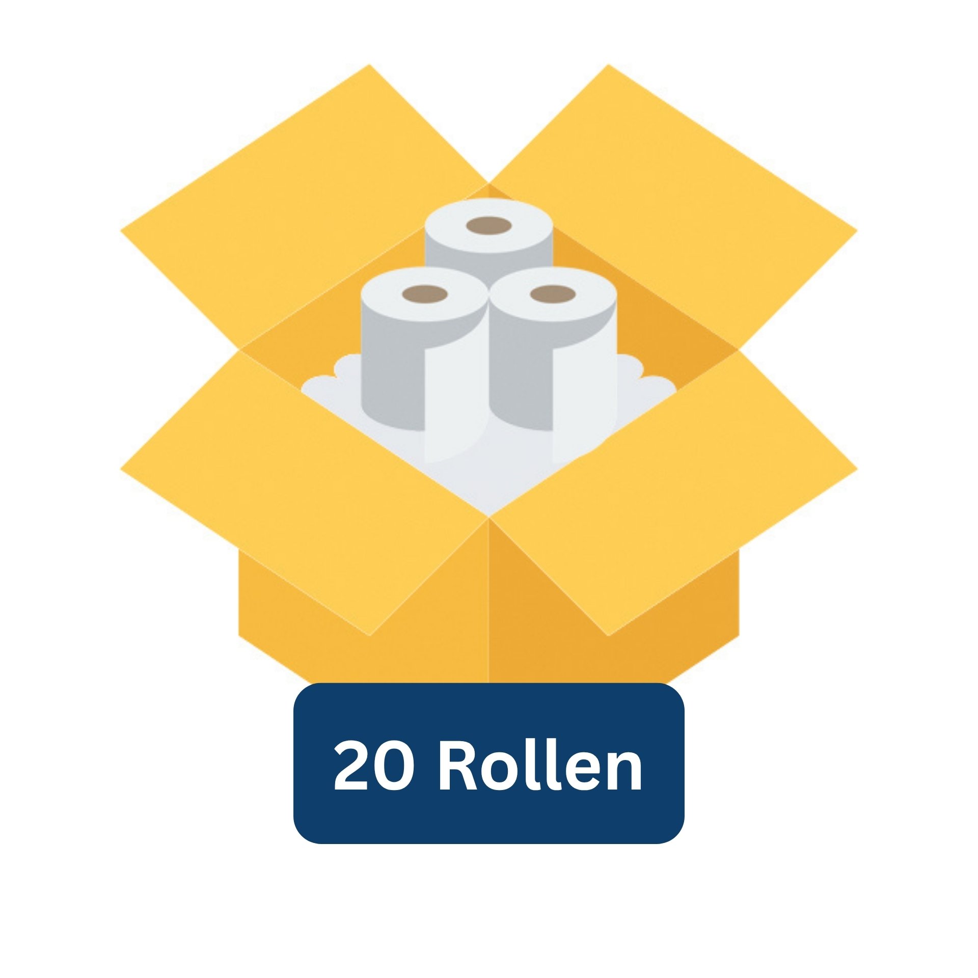 20 Rollen pro Karton - Liegenpapier